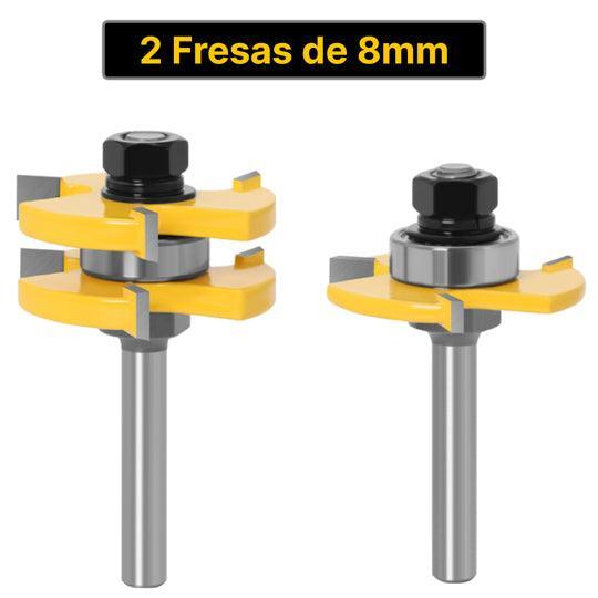 Kit Fresas de 8mm para fazer Encaixes - JoinRouter - Akada Brasil