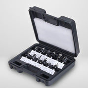 Kit Jogo 12pcs Fresas 6mm para Tupia com Maleta – RouterBox Black - Akada Brasil