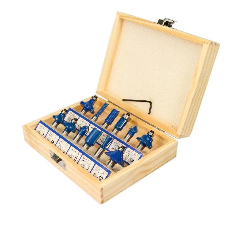 Kit Jogo 12pcs Fresas RouterBox 8mm para Tupia com Maleta - Akada Brasil