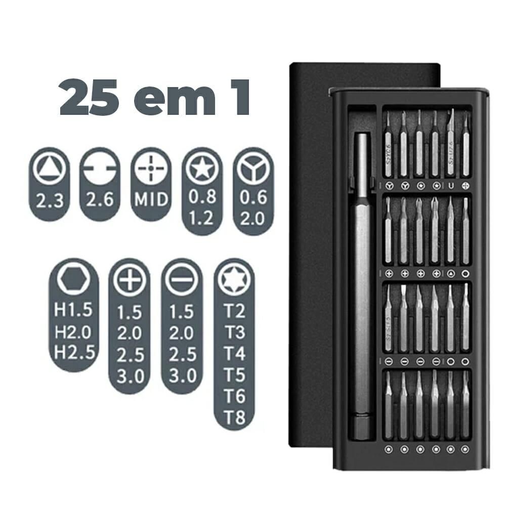 Kit Jogo de bits + Extensão Magnética +  Soquete Universal