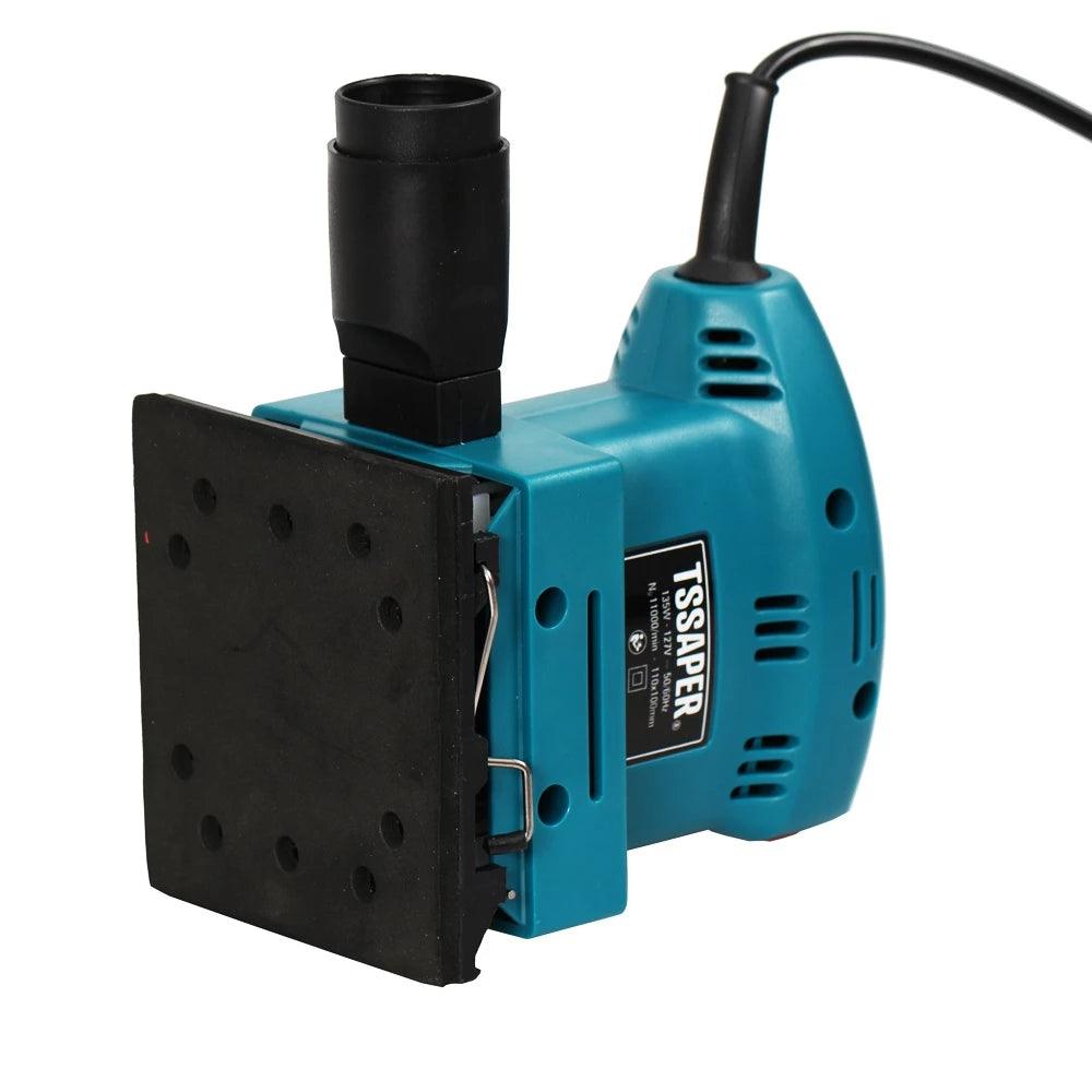 Lixadeira Elétrica Orbital 110x100mm 135W para Madeira e Metal - Akada Brasil