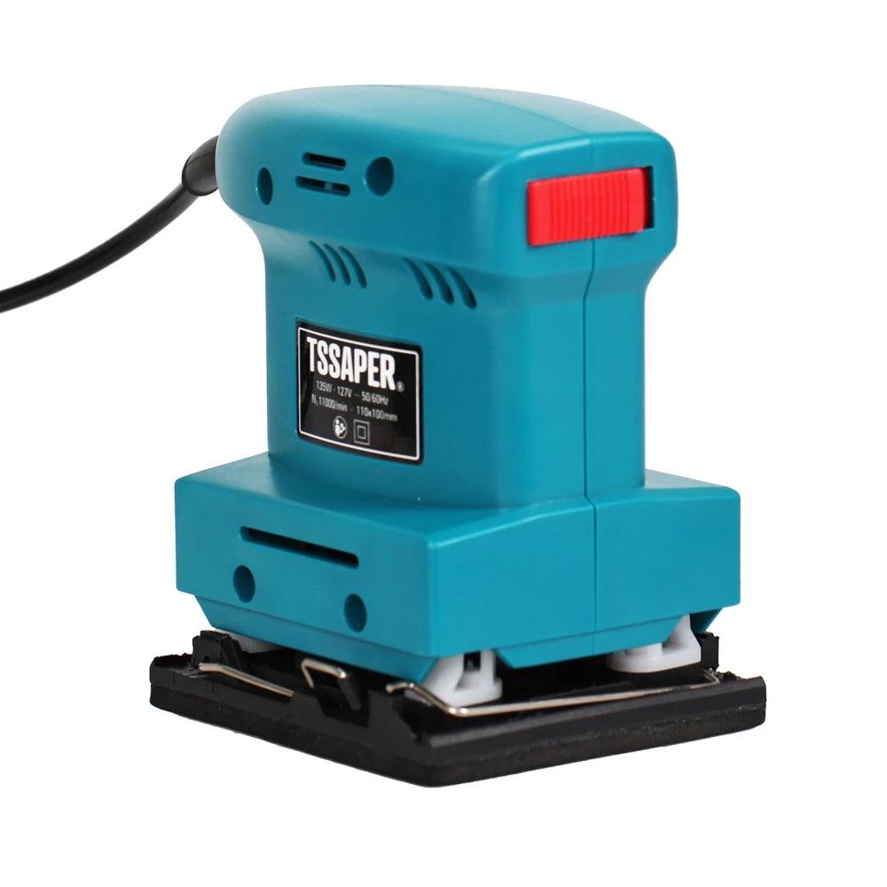 Lixadeira Elétrica Orbital 110x100mm 135W para Madeira e Metal - Akada Brasil