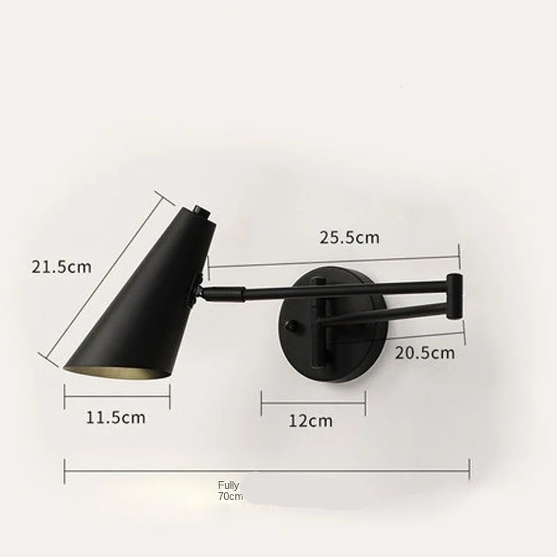 Luminária de Parede LED Ajustável com Braço Retrátil - Akada Brasil