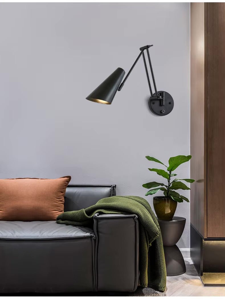 Luminária de Parede LED Ajustável com Braço Retrátil - Akada Brasil