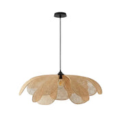 Pendente Minimalista em Rattan Palha Natural