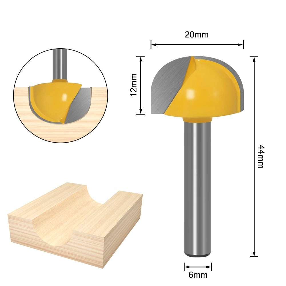Fresa Redonda 6mm - Tupia e Router CNC