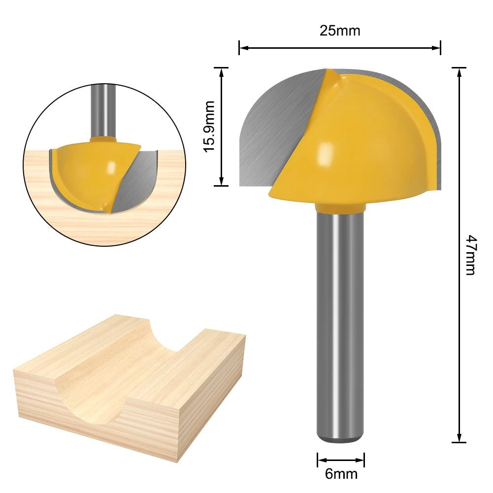 Fresa Redonda 6mm - Tupia e Router CNC