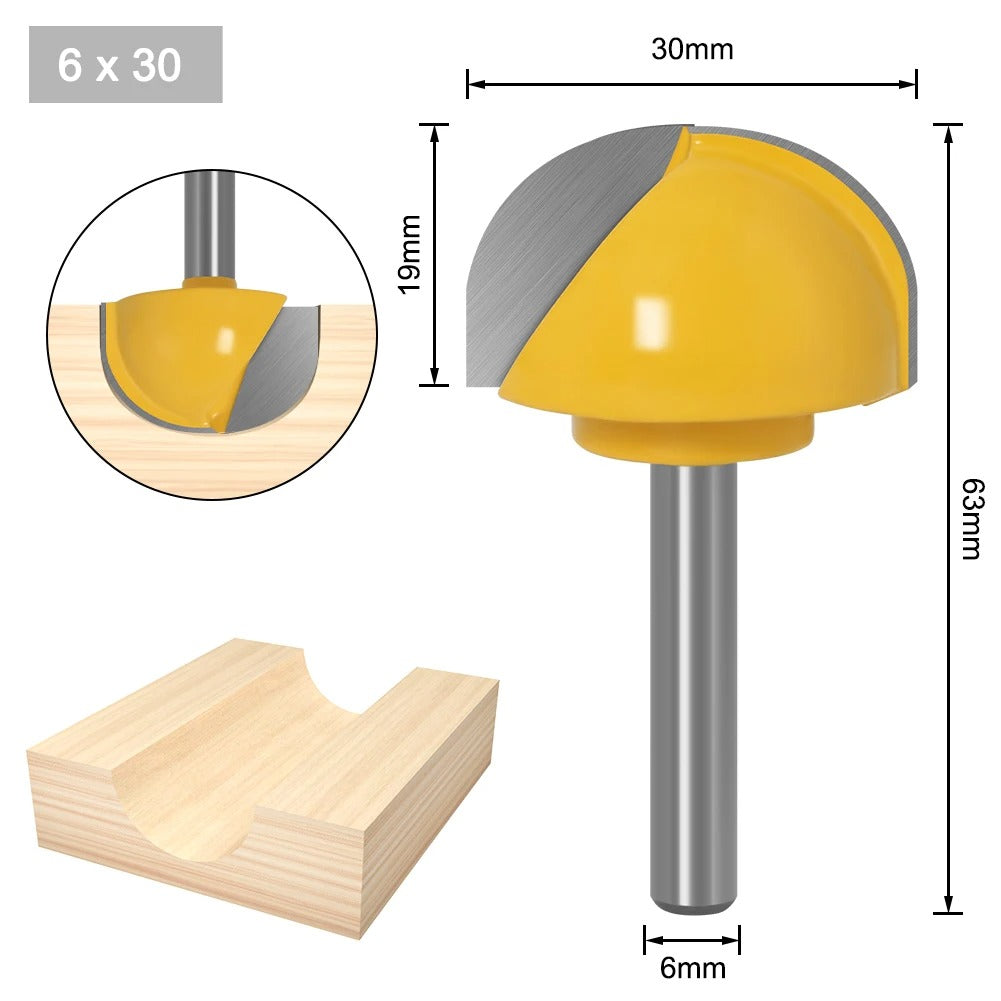 Fresa Redonda 6mm - Tupia e Router CNC