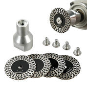 Kit 4 Discos Diamantados 40mm Rosca M14 com Adaptador para Esmerilhadeira - Granito e Mármore