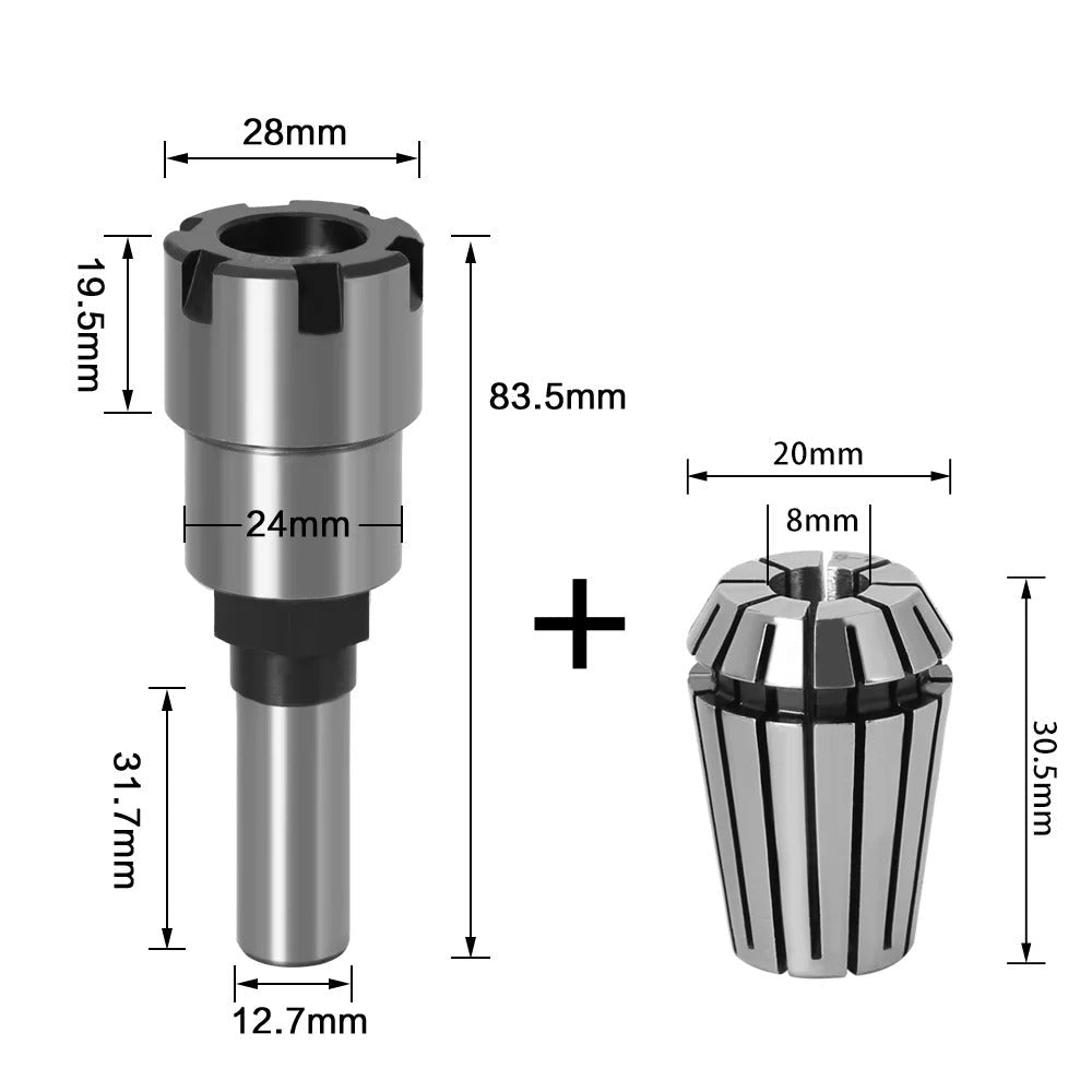 Prolongador Extensor para fresas de Tupia - RouterExtend
