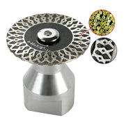 Kit 4 Discos Diamantados 40mm Rosca M14 com Adaptador para Esmerilhadeira - Granito e Mármore