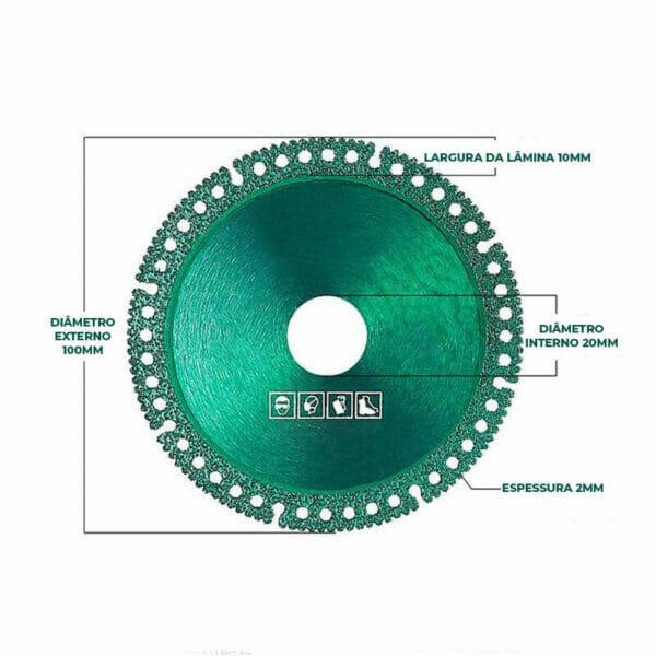 Disco Multimaterial MultiDisc para Cerâmica, Mármore, Alumínio, Madeira