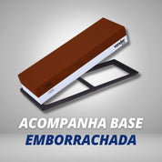 Pedra 6" Afiar Amolar Dupla Face Granulação 400 1000 2 em 1 - Vonder - Akada Brasil