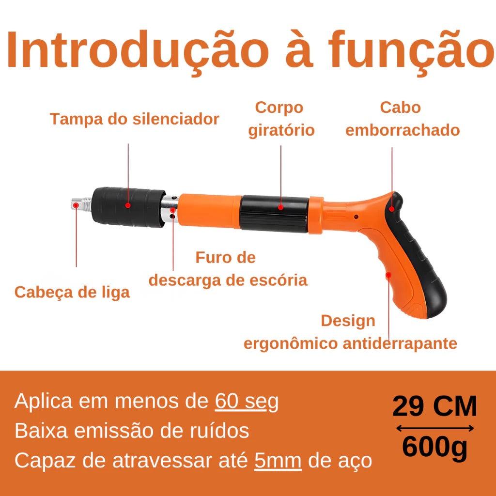 Pistola de Fixação com 100 Pregos Inclusos - NailMaster - Akada Brasil