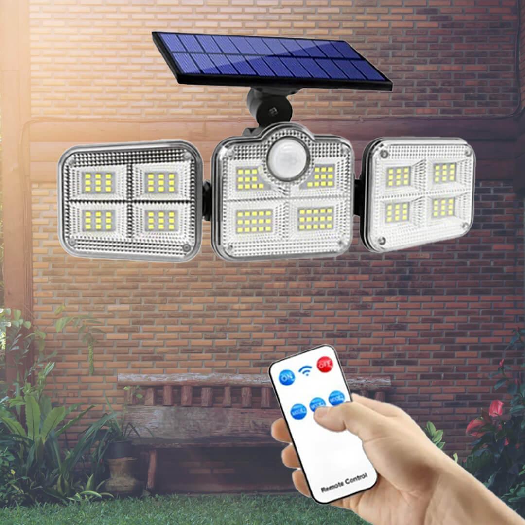 Refletor Solar LED 122W com Sensor de Movimento e Controle Remoto - Akada Brasil