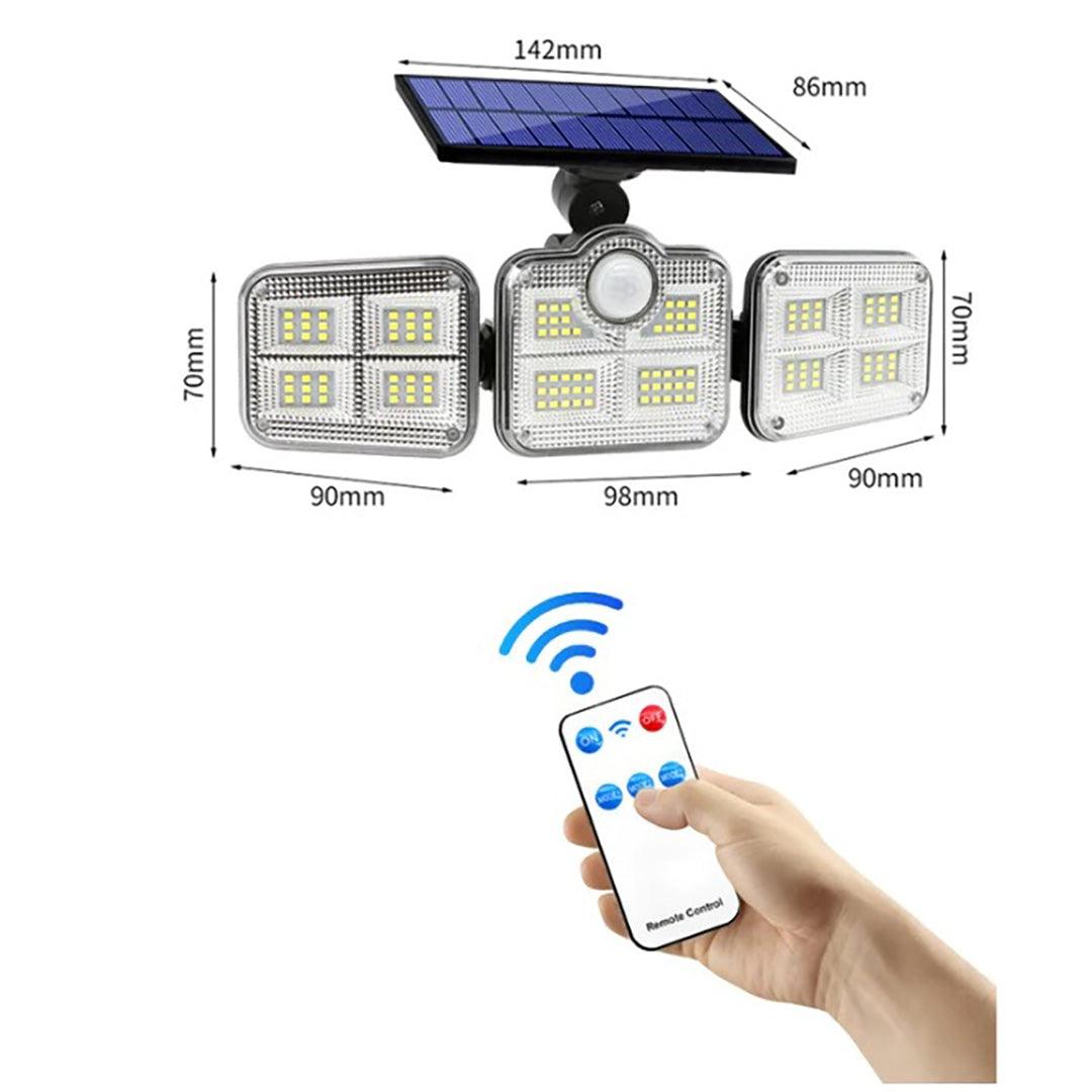 Refletor Solar LED 122W com Sensor de Movimento e Controle Remoto - Akada Brasil