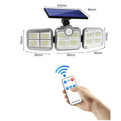 Refletor Solar LED 122W com Sensor de Movimento e Controle Remoto - Akada Brasil