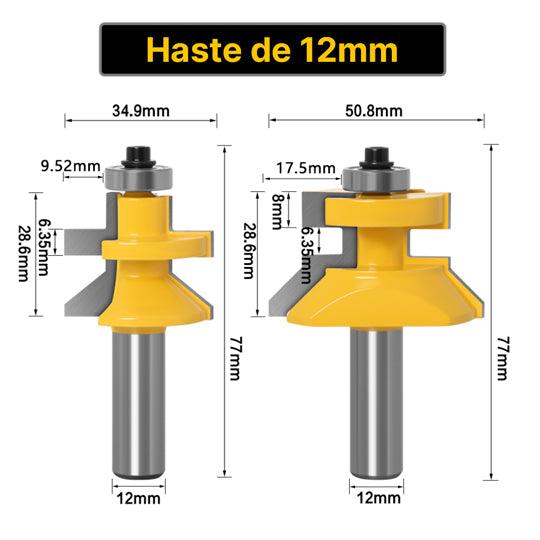 Kit Fresas de 12mm para Porta Mexicana – RouterMexican