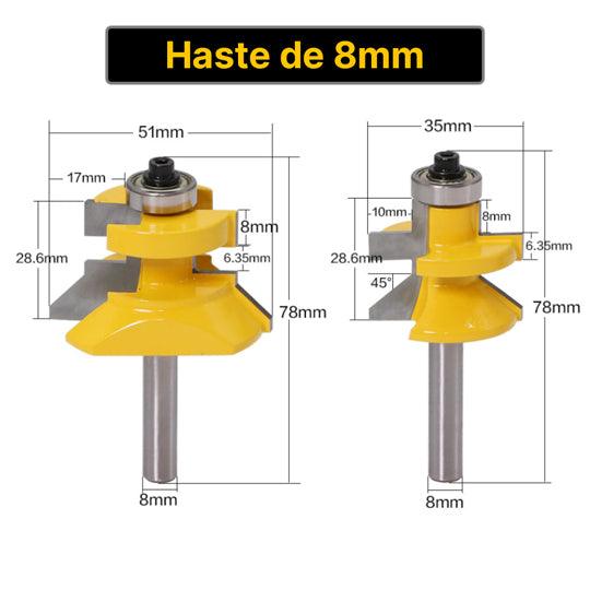 Kit Fresas de 8mm para Porta Mexicana – RouterMexican