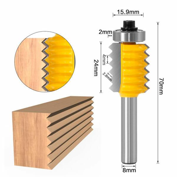 Fresa de 8mm x 24mm para fazer junção em madeira - RouterZig