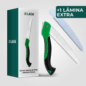 Serrote Japonês de Poda Dobrável 250mm + 1 Lâmina Extra - Laoa - Akada Brasil