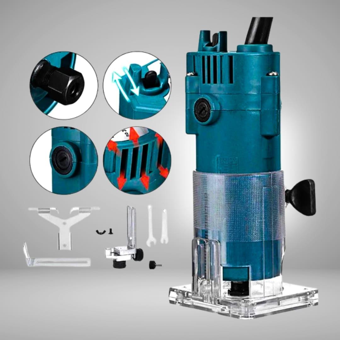 Tupia Manual Laminadora 6mm Com Guia Corte 710w - Akada Brasil