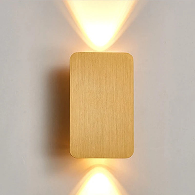 Arandela de Parede Wooden, 6W LED integrado, alumínio, 3000K ou 6000K