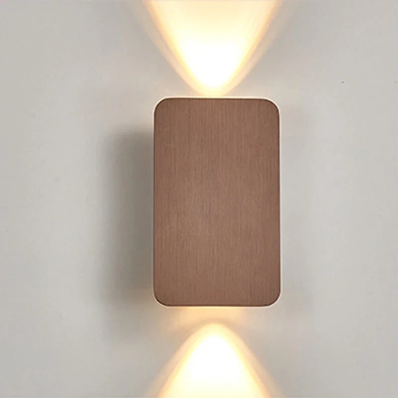 Arandela de Parede Wooden, 6W LED integrado, alumínio, 3000K ou 6000K